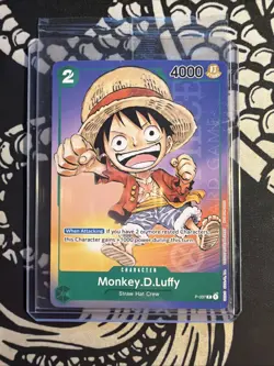 One Piece TCG Monkey.D.Luffy P-037 Promo English Non Foil Anime Expo Sealed - Image 1
