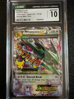 M Rayquaza EX 76/108 | CGC GEM MINT 10 | Pokemon Celebrations - Classic Coll - Image 1