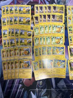 100x Pikachu Pokemon TCG Non Holo Card Lot - As Shown - Multiples - Various Sets - Image 2
