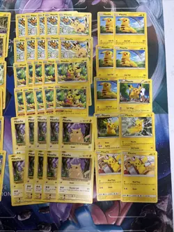 100x Pikachu Pokemon TCG Non Holo Card Lot - As Shown - Multiples - Various Sets - Image 3