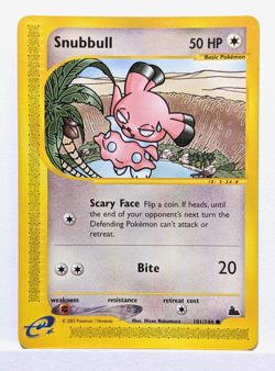 Snubbull 101/144 Pokemon Card Skyridge Non Holo - LP - Image 1