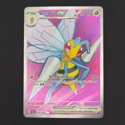 Pokemon TCG Card Beedrill ex 098/086 Chaos Rising Ultra Rare Full Art - NM - Image 1
