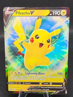 Pikachu V SWSH198 SWSH: Sword & Shield Promo Cards Holo NM - Image 1