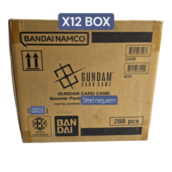X12 Gundam Card Game Booster box Steel Requiem GD03 english gd-03 display gd 03 - Image 3