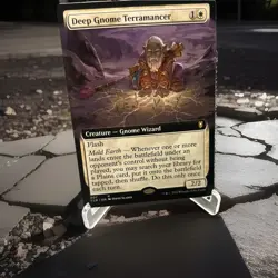 Wizards Deep Gnome Terramancer Extended Art Rare Commander Legends Unplayed 607 - Image 1
