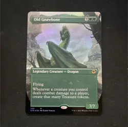 MTG Old Gnawbone 296 AFR Borderless Foil Mythic (NM) - Image 1