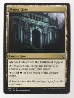 MANOR GATE Baldur's Gate Commander MTG Magic the Gathering - Image 1