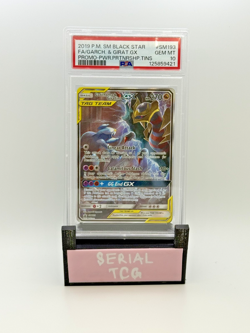GARCHOMP & GIRATINA GX POKEMON SM BLACK STAR PROMO FULL ART #SM193 2019 PSA 10 - Image 1