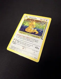 Dragonite #4 Fossil Holo Rare Pokemon TCG 1999 - Image 2