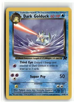 2000 Pokemon - Team Rocket Dark Golduck #37/82 - Image 1