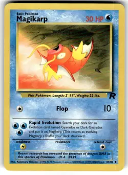 2000 Pokemon - Team Rocket Magikarp #47/82 - Image 1