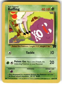 2000 Pokemon - Team Rocket Koffing #58/82 - Image 1