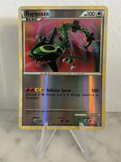 Pokemon TCG Rayquaza 20/95 Call of Legends Reverse Holo Rare English 2011 MP/LP - Image 1