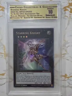 Yugioh! CCG Immaculate 10 Starring Knight MP24-EN252 Ultra Rare 1st Ed NM - Image 1