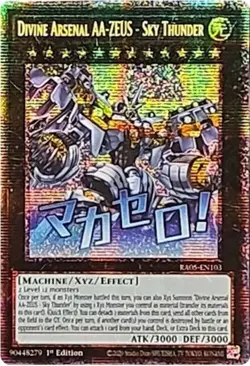 Yugioh! Divine Arsenal AA-ZEUS - Sky Thunder - RA05-EN103 - Starlight Rare - 1st - Image 1