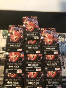 One Piece OP-16 The Time Of Battle Sleeved Booster Packs English - Lot of 10 - Image 1