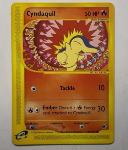 Pokemon Card Cyndaquil Expedition Base Set 105/165 Common NM - Image 1