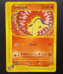 Pokemon Card Cyndaquil Expedition Base Set 105/165 Common NM - Image 2