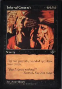 Infernal Contract - Mirage: #129, Magic: The Gathering Lp C328 - Image 1