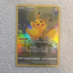 Pokemon TCG Crown Zenith Galarian Gallery Pikachu Card GG30/GG70 NM Rare - Image 1