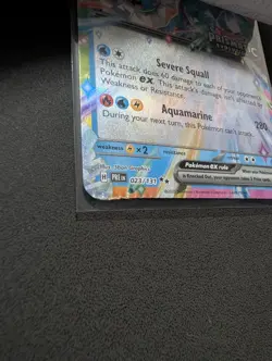 Pokemon Prismatic Evolutions Vaporeon EX Stamped 023/131 CGC Error Partial Crimp - Image 5