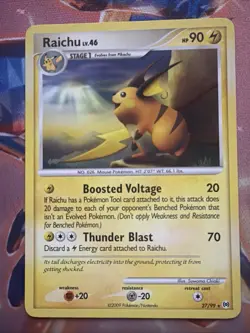 Raichu 27/99 Rare Arceus Pokemon NM - Image 1