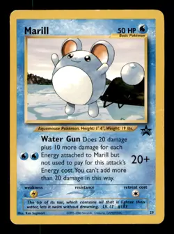Marill 29 Promo Wizards Black Star Promos Pokemon Damaged - Image 1