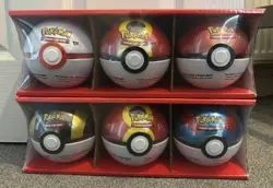 2 X Pokemon TCG Costco 2026 Pokeball Tins Set of 3 Brand New & Sealed - Image 1
