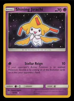 Shining Jirachi - 42/73 - Rare Shining - Shining Legends - Pokemon - - - NM - Image 2