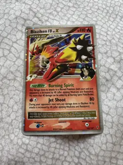 Pokemon Blaziken FB LV.X 142/147 Supreme Victors Holo Rare LV.X 110HP 2009 - Image 3