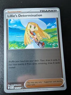 Lillie's Determination 119/132 Uncommon Mega Evolution Pokemon Reverse Holo NM - Image 1