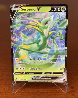 Pokemon TCG Serperior V 007/195 Silver Tempest Ultra Rare Full Art Holo V - Image 1