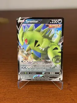 Pokemon TCG Tyranitar V 097/163 Battle Styles Ultra Rare Single Strike Holo - Image 1