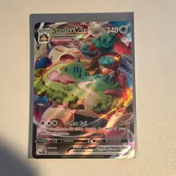 Pokemon TCG Snorlax VMAX 142/202 SwSh01 Sword & Shield UR Holo 340 HP - Image 1