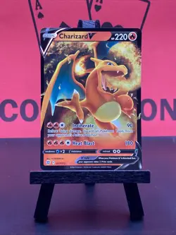 Charizard V 017/172 Brilliant Stars Ultra Rare Holo Full Art Pokemon TCG 2022 NM - Image 2