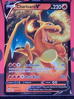 Charizard V 017/172 Brilliant Stars Ultra Rare Holo Full Art Pokemon TCG 2022 NM - Image 3