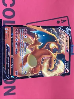 Charizard V 017/172 Brilliant Stars Ultra Rare Holo Full Art Pokemon TCG 2022 NM - Image 4