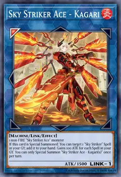 Sky Striker Ace - Kagari L26D-ENS25 1st ED NM Yu-Gi-Oh! - Image 1