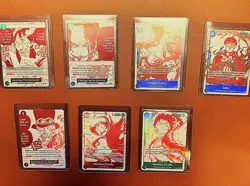 One Piece OP13 3rd Anniversary Treasure Pack Campaign Promo Set Of 7 - English - Image 1
