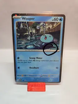 Pokemon Wooper Cosmos Holo Black Star Promo With SWIRL 🌀 #SVP 155 - Image 1