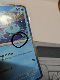 Pokemon Wooper Cosmos Holo Black Star Promo With SWIRL 🌀 #SVP 155 - Image 2