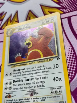 Pokemon TCG - Ursaring 15/75 - Neo Discovery - Holo Rare - Vintage - LP - Image 4