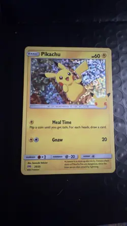 2021 Pokemon McDonald's 25th Aniv PIKACHU Holo NEAR MINT OR BETTER 25/25 - Image 3