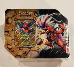 Pokemon Slashing Legends Tin - Koraidon EX - Factory Sealed-w/ 5 Booster Packs - Image 1