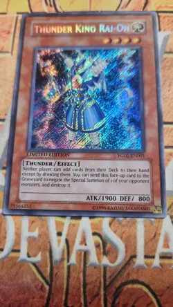 Thunder King Rai-Oh YG02-EN001 Secret Rare Limited Edition Yugioh NM - Image 3