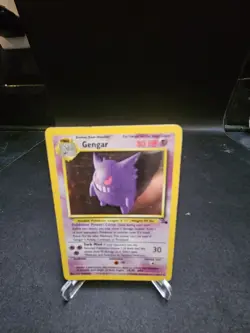 Pokemon TCG Fossil Gengar Holo Rare Card 5/62 Light Play - Image 1