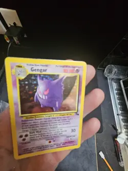 Pokemon TCG Fossil Gengar Holo Rare Card 5/62 Light Play - Image 2