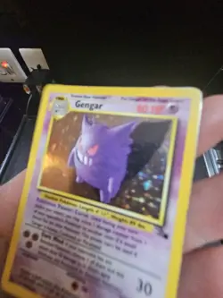 Pokemon TCG Fossil Gengar Holo Rare Card 5/62 Light Play - Image 4