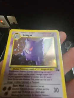 Pokemon TCG Fossil Gengar Holo Rare Card 5/62 Light Play - Image 5
