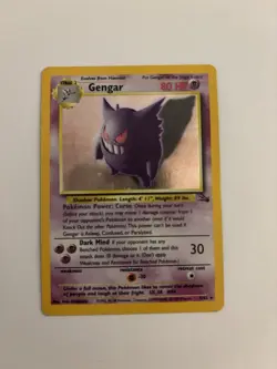 Pokemon Gengar Card 5/62 Fossil Holo 1999 Edition - Image 1